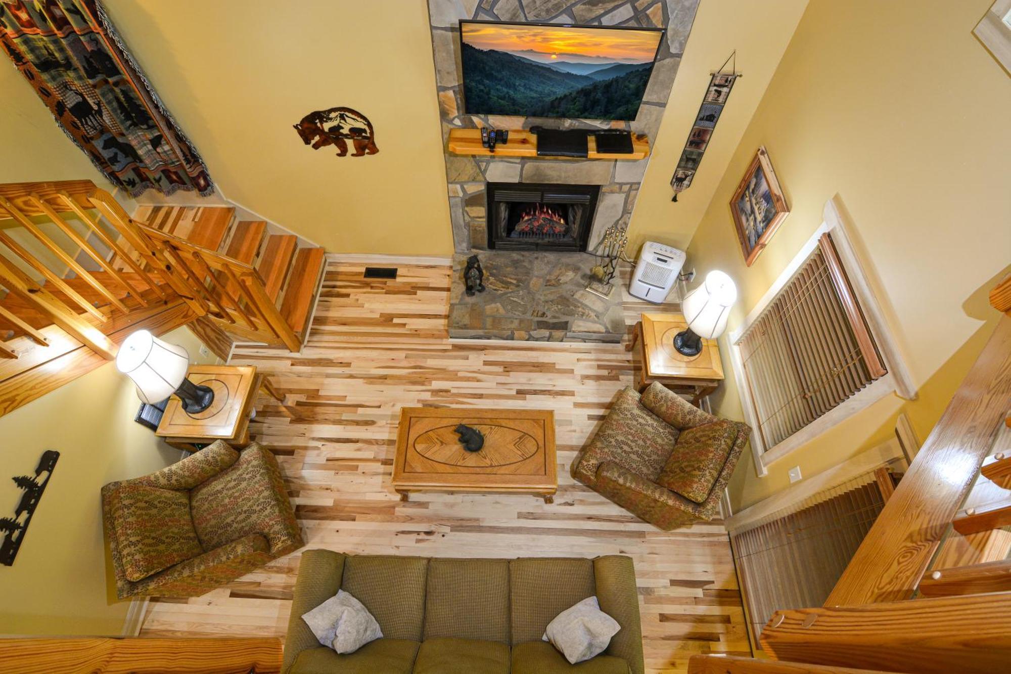 Bear Footin' On The Creek Villa Gatlinburg Rum bild